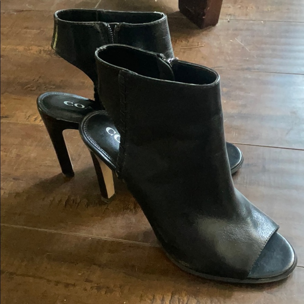 Coach open toe boots
